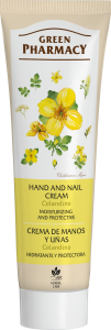 Hand and nail cream moisturizing and protective, celandine