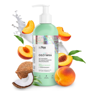 Smoothing conditioner for hair after keratin straightening