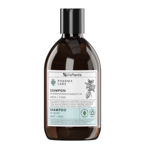 Shampoo for oily hair, mint + zinc
