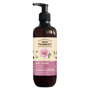 Body lotion, damask rose and shea butter