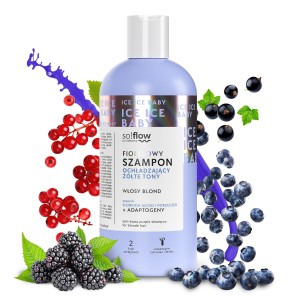 Fioletowy szampon ochładzający żółte tony do włosów blond