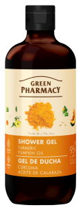 Shower gel, turmeric and pumpkin oil