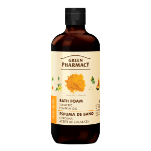 Bath foam, turmeric and pumpkin oil
