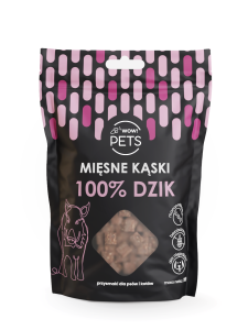 Mięsne kąski dla psa i kota, 100% dzik