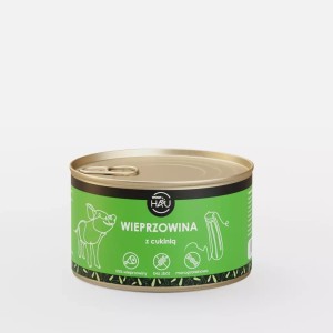 Pork 95% with zucchini - wet complete dog food, 410 g