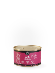 Dzik 86% z żurawiną – mokra karma dla psa, 410 g