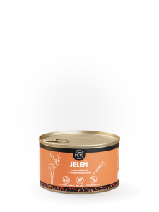Deer 86% with carrots - wet complete food for dogs, 410 g