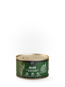 Jeleń 100% – karma mokra uzupełniająca dla psa, 410 g