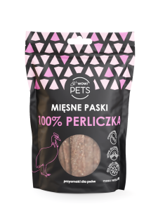 Mięsne paski dla psa 100% perliczka 120 g