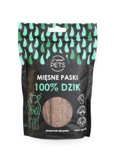Meat Strips for Dogs – 100% Wild Boar – 120 g