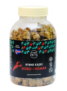 Wow!Pets Rybne kąski dorsz + homar 400g