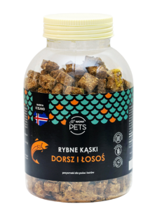 Wow!Pets Rybne kąski dorsz + łosoś 400 g