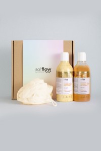 Zestaw pomarańczowo - egzotyczny do mycia ciała so!flow
