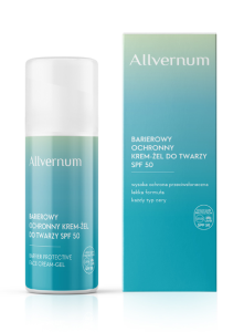 Barierowy ochronny krem-żel do twarzy SPF50