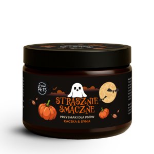 Przysmaki halloween dla psów kaczka i dynia