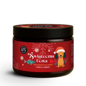 Christmas treats for dogs, fish and apple