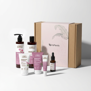 Facial Care Set with Damask Rose