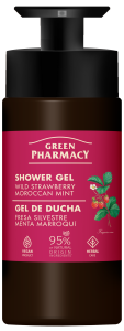 Shower gel, wild strawberry and moroccan mint